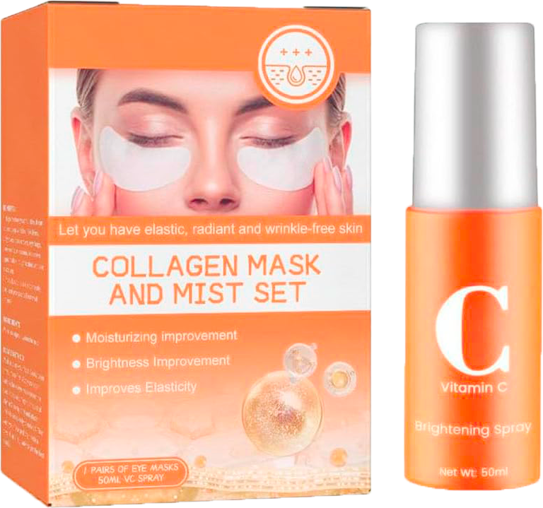 Set de almohadilla y gel hidratante de colágeno