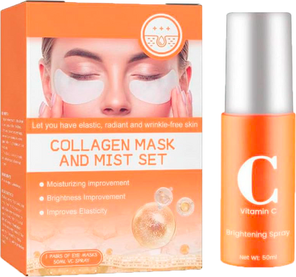 Set de almohadilla y gel hidratante de colágeno