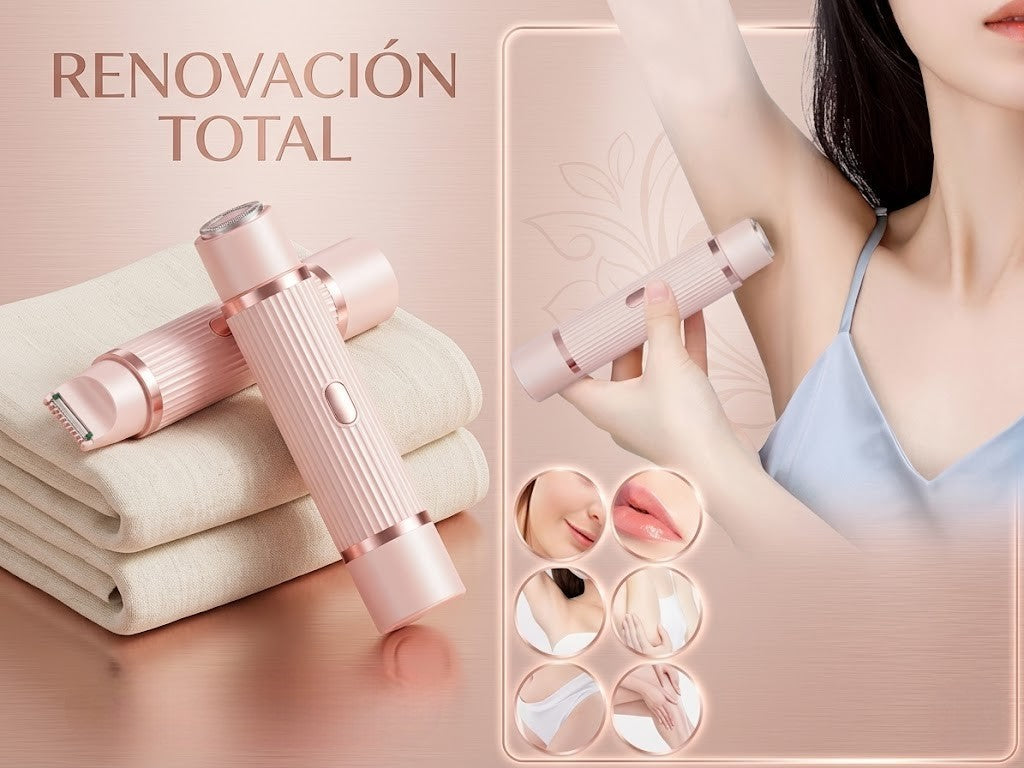 Depiladora portátil con doble cabezal