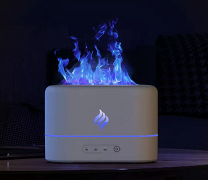 Difusor Ultrasónico Llama 7 Colores | Humidificador Aromaterapia
