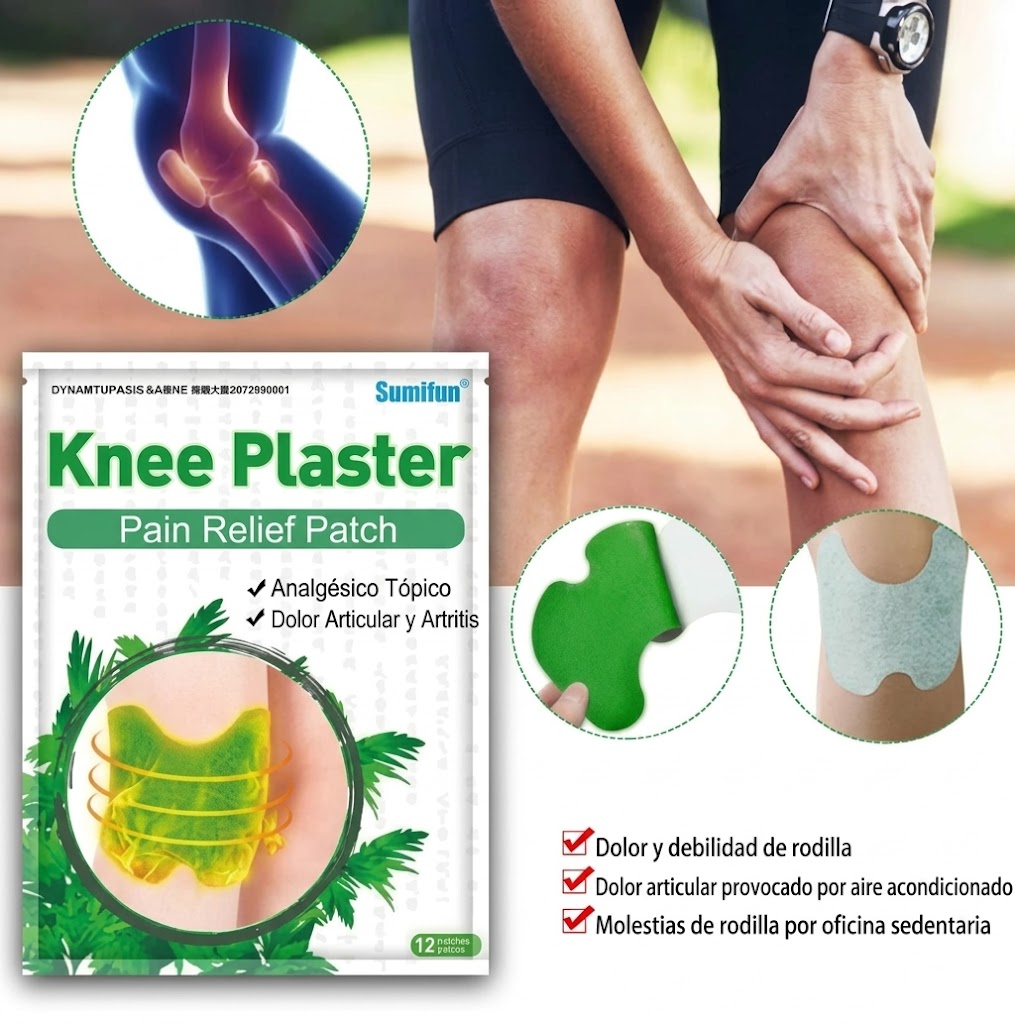 Parches de Alivio del Dolor de Rodilla 12pcs