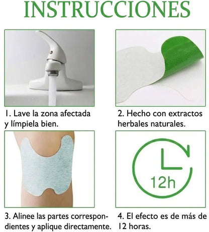 Parches de Alivio del Dolor de Rodilla 12pcs