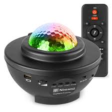 Proyector Estrellas Galaxia LED con Altavoz Bluetooth, Mando a Distancia, Temporizador y Luz Nocturna